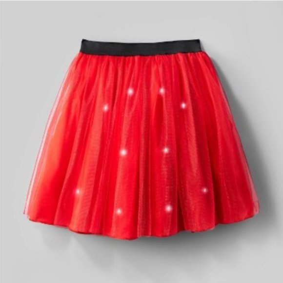 Target Hyde and Eek! | Red Tulle Light Up Holiday Costume Tutu Skirt NWT| OS - Picture 1 of 10